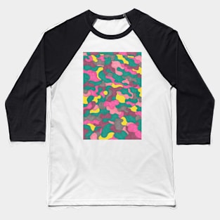 Jewel Toned Abstract Baseball T-Shirt